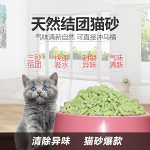 豆腐貓砂綠茶味除臭清除異味貓沙全年齡段通用